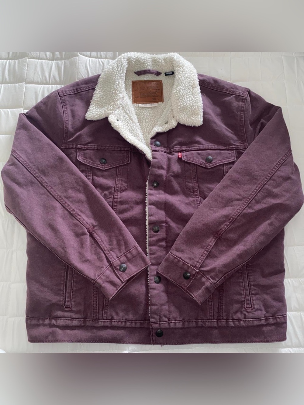 Levi's® Type III Sherpa Trucker Jacket Huckleberry Purple L